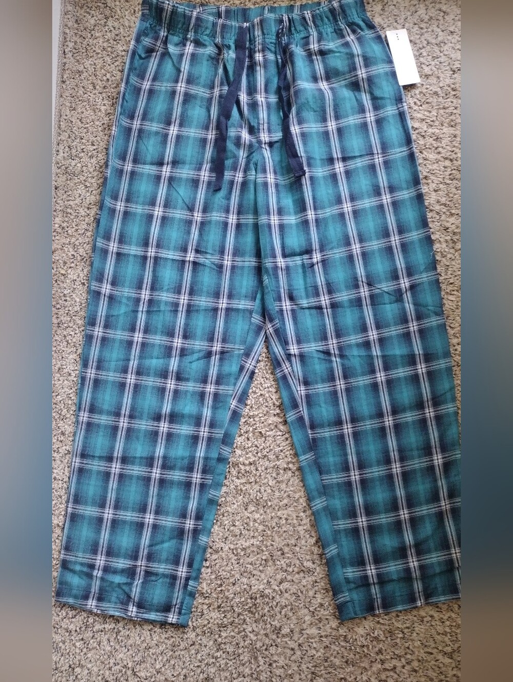 Perry Ellis Teal Plaid Lounge Pants